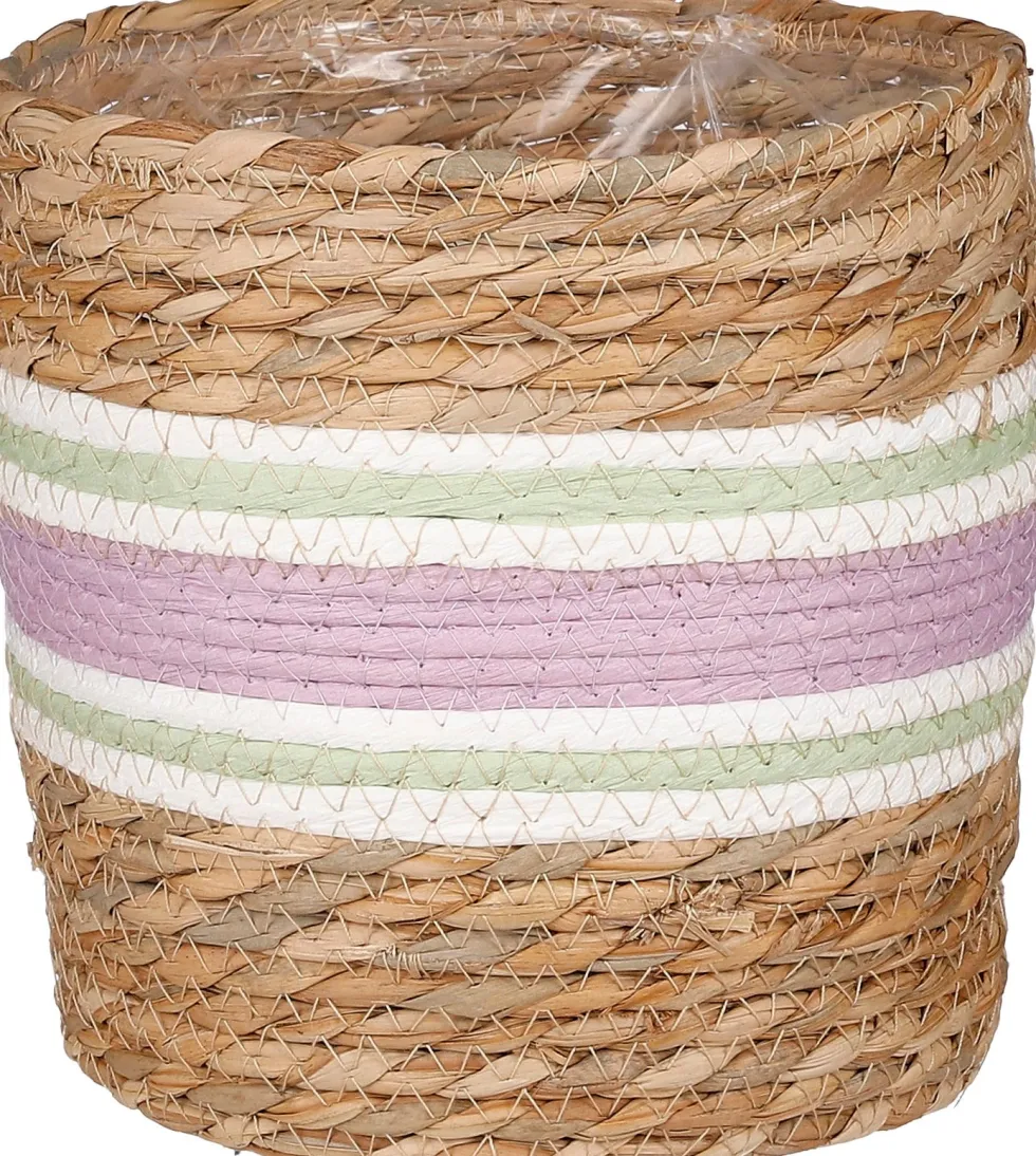 Mica Decorations plantenmand Rachel paars D 19 H 19 cm