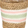 Mica Decorations plantenmand Rachel lichtgroen / naturel D 12 H 12 cm