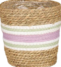 Mica Decorations plantenmand Rachel paars D 16 H 16 cm