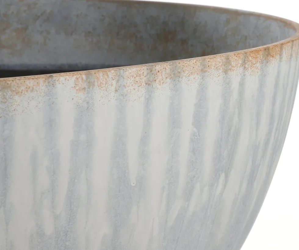 Mica Decorations plantenschaal Bravo grijs D 35 H 17 cm