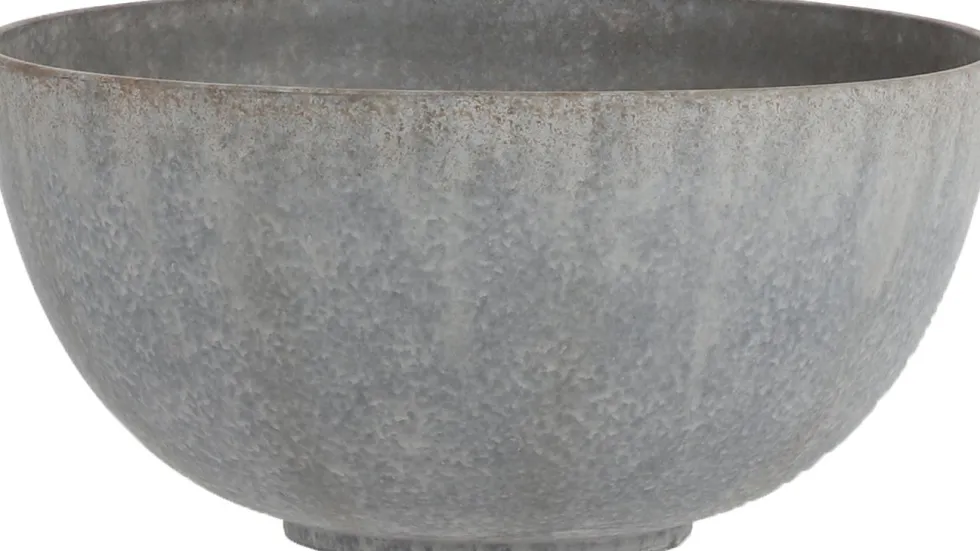 Mica Decorations plantenschaal Bravo grijs D 35 H 17 cm