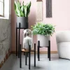 Mica Decorations plantenstandaard Ascot XL zwart 37,5 x 37,5 x 95 cm