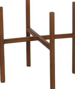 Mica Decorations plantenstandaard Ascot roest 24 x 24 x 25 cm