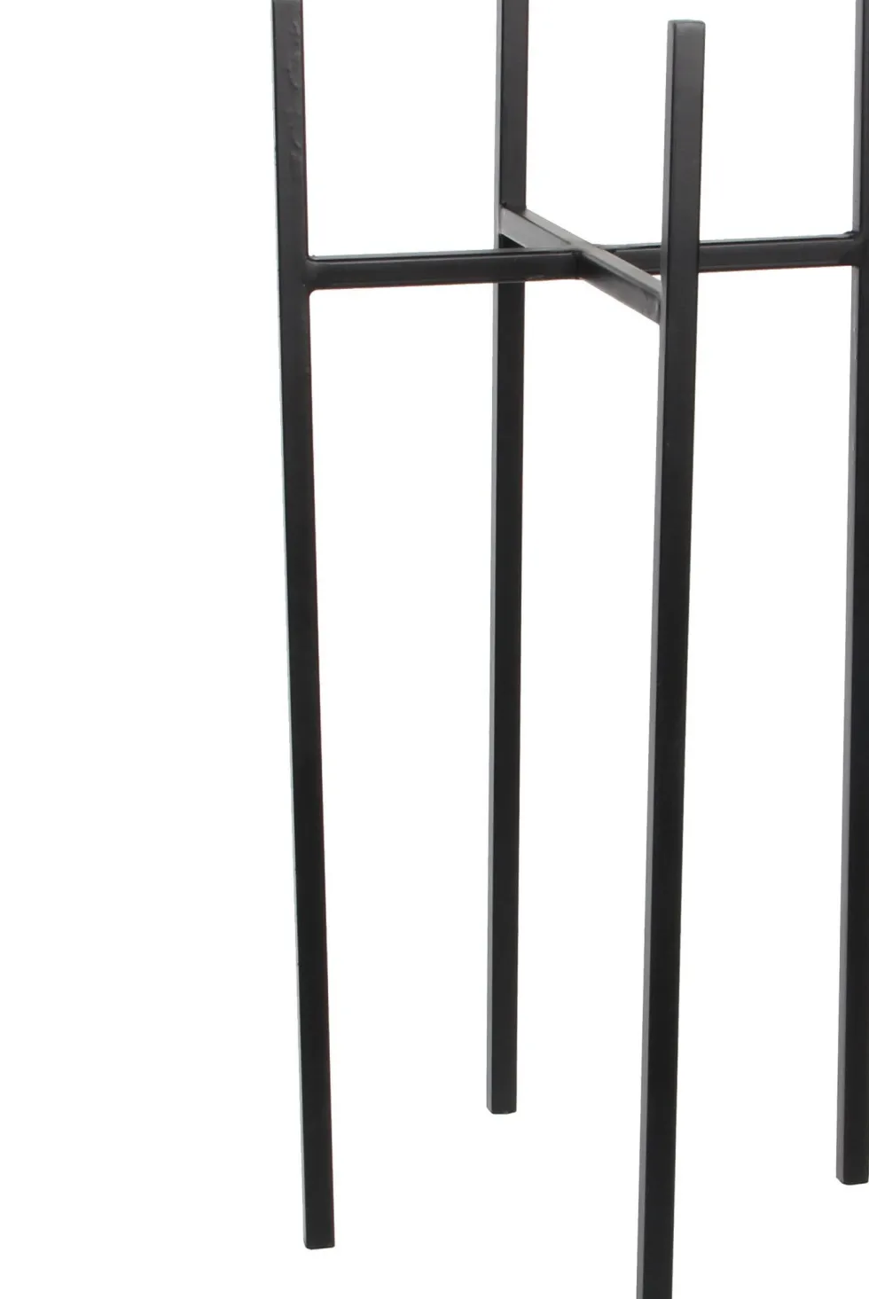 Mica Decorations plantenstandaard Ascot zwart 24 x 24 x 55 cm