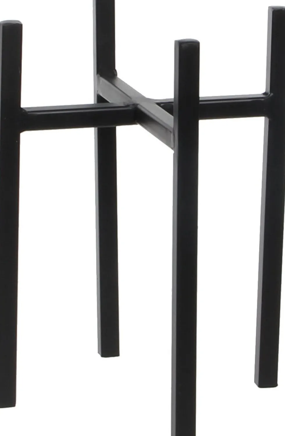 Mica Decorations plantenstandaard Ascot zwart 16,5 x 16,5 x 25 cm