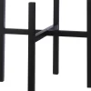 Mica Decorations plantenstandaard Ascot XL zwart 45,5 x 45,5 x 40 cm