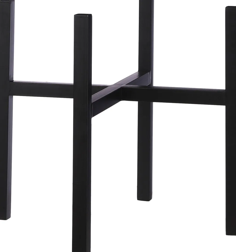 Mica Decorations plantenstandaard Ascot XL zwart 45,5 x 45,5 x 40 cm