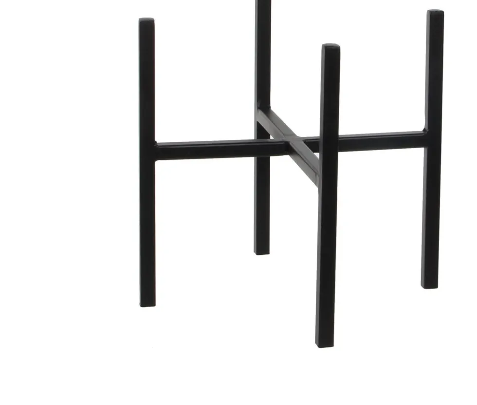 Mica Decorations plantenstandaard Ascot zwart 24 x 24 x 25 cm