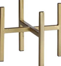 Mica Decorations plantenstandaard Ascot goud 16,5 x 16,5 x 16 cm