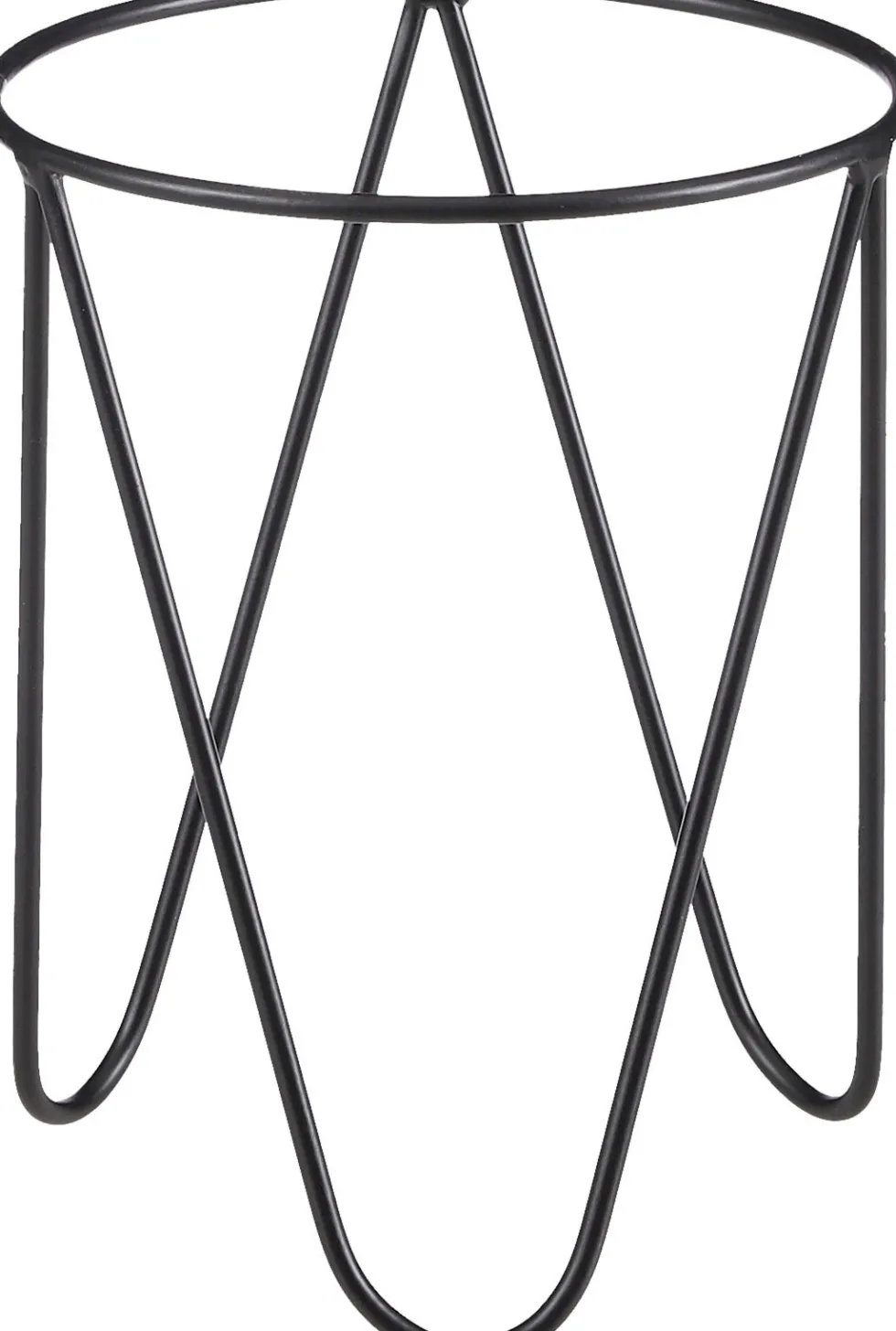 Mica Decorations plantenstandaard zwart D 17 H 21,5 cm