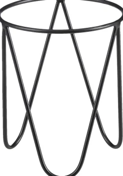 Mica Decorations plantenstandaard zwart D 15 H 18 cm