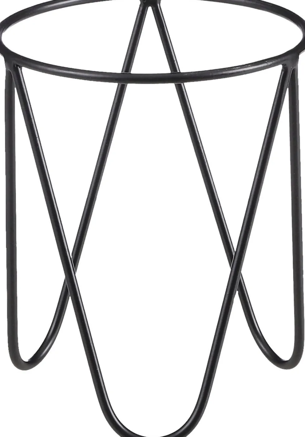 Mica Decorations plantenstandaard zwart D 15 H 18 cm