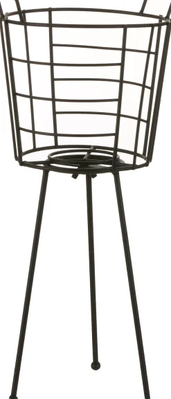 Mica Decorations plantenstandaard Midar zwart D 16 H 40 cm