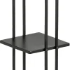 Mica Decorations plantenstandaard Cordoba zwart 25 x 25 x 68 cm