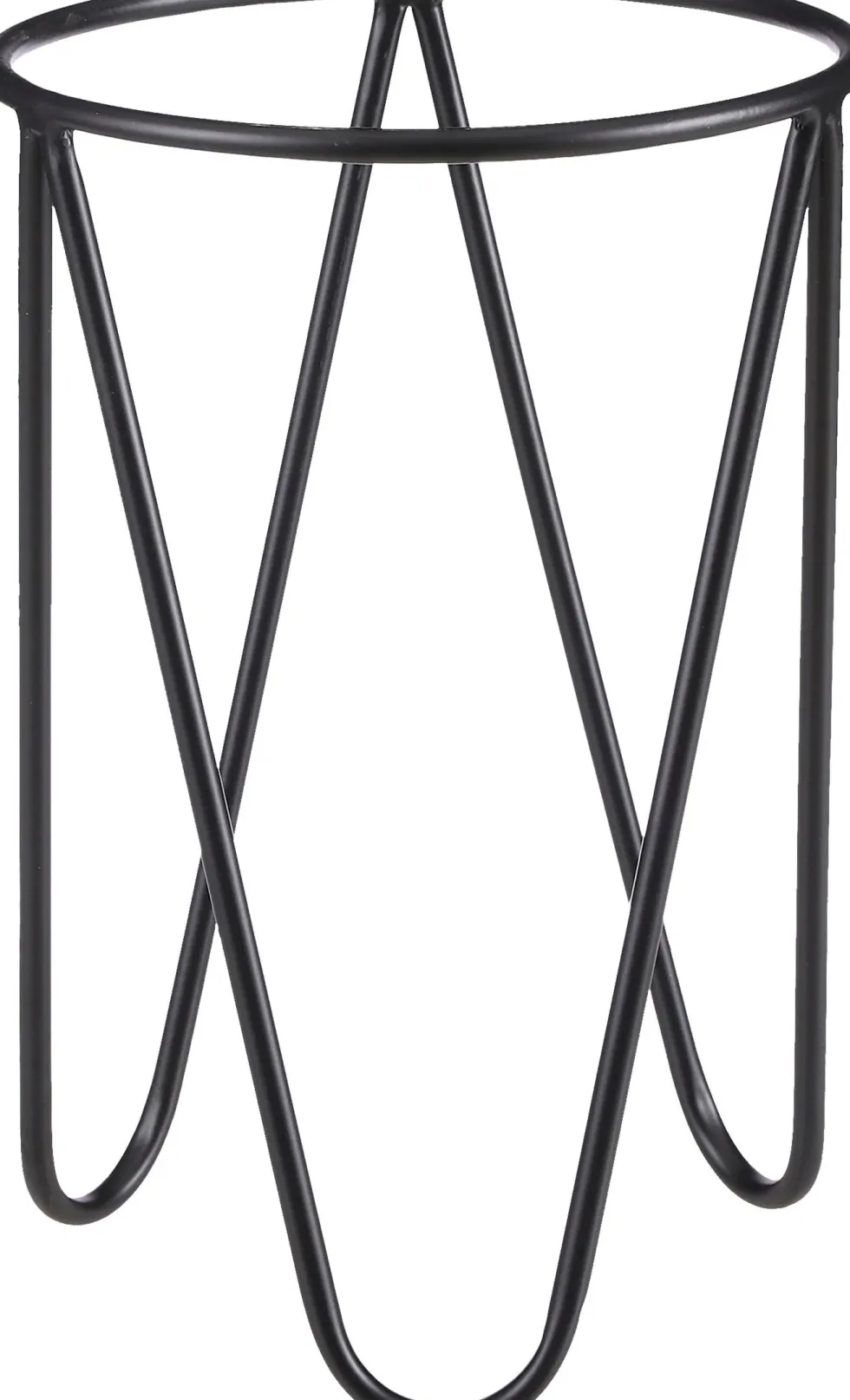 Mica Decorations plantenstandaard zwart D 21,5 H 32 cm