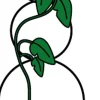 Mica Decorations plantensteun cirkel zwart D 28 cm