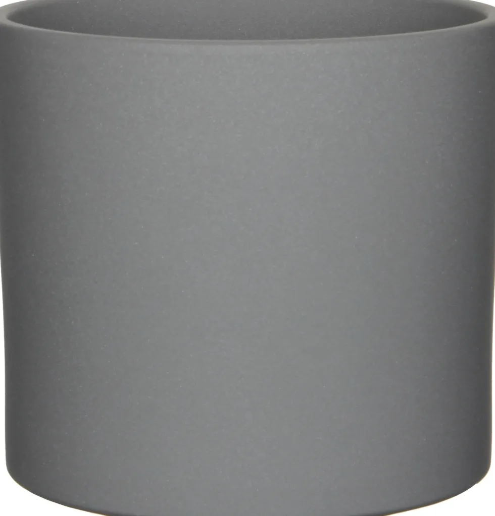 Mica Decorations pot Era rond D 23 cm H 21,5 cm mat grijs