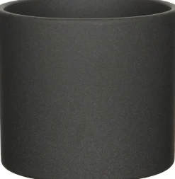 Mica Decorations pot Era rond D 19,5 H 17,5 cm mat donkergrijs