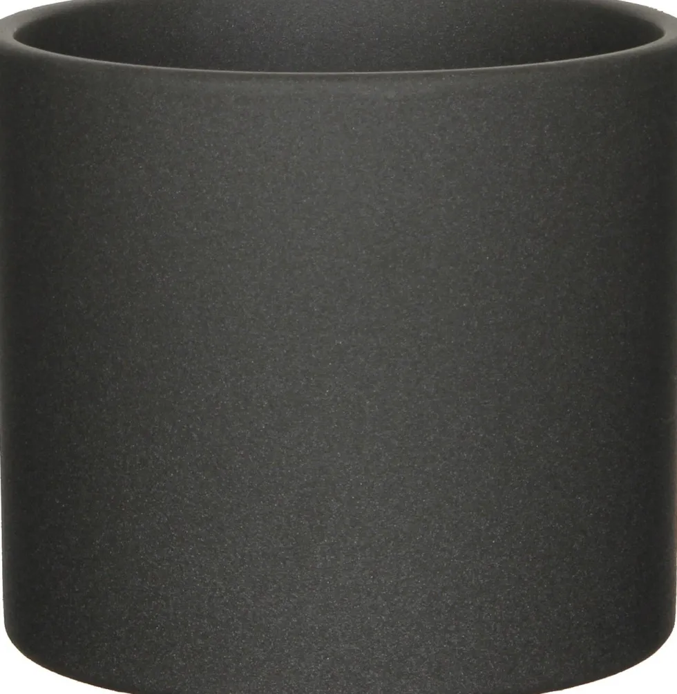 Mica Decorations pot Era rond D 17,5 H 14,5 cm mat donkergrijs