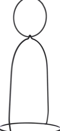 Mica Decorations pothouder zwart 27,5 x 23,5 x 48,5 cm