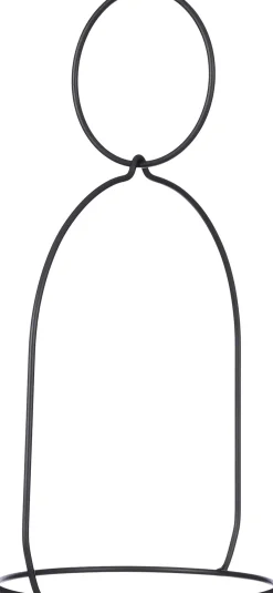 Mica Decorations pothouder zwart 25,5 x 21 x 44 cm
