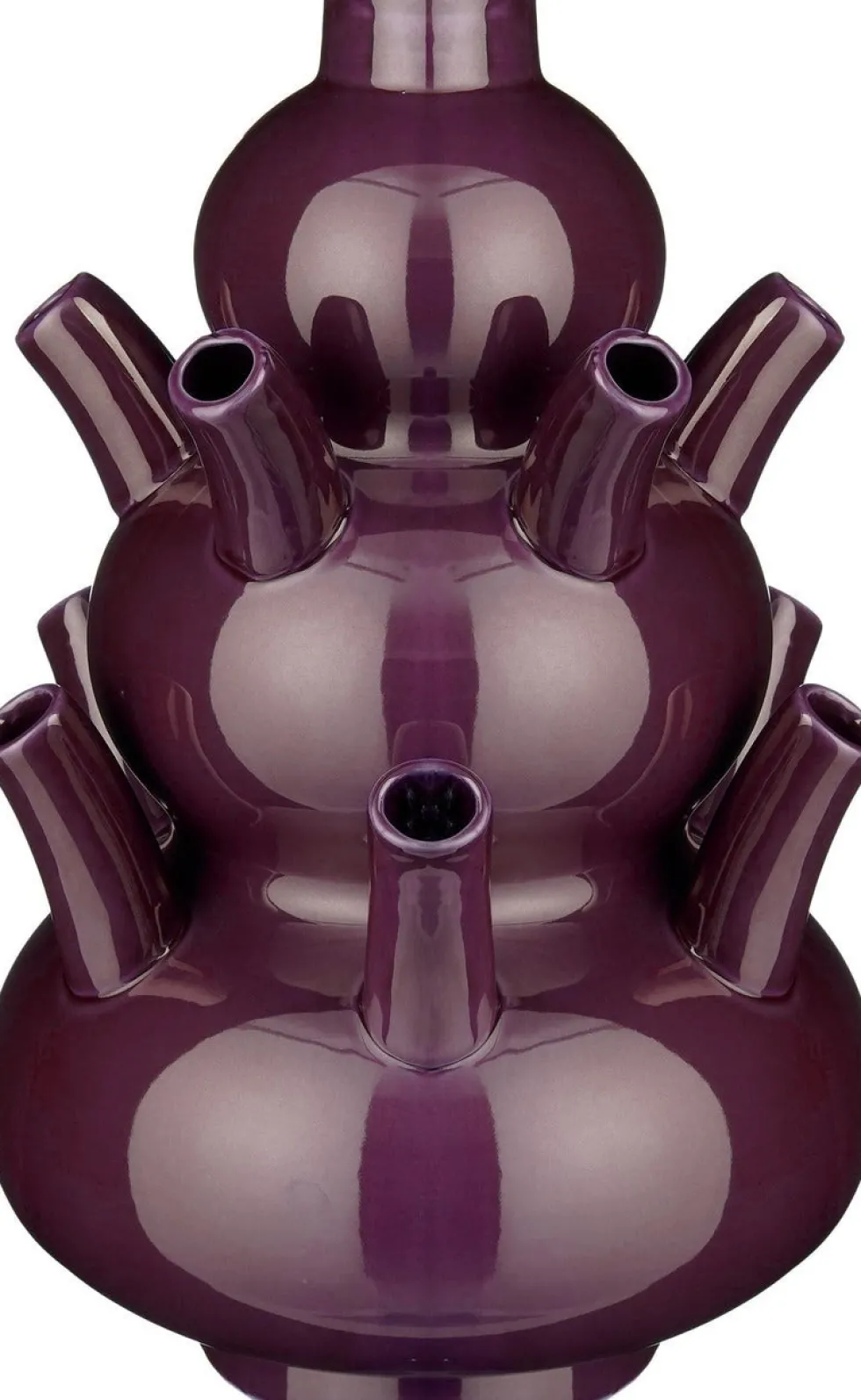 Mica Decorations tulpenvaas Marlijn paars D 28 H 46 cm