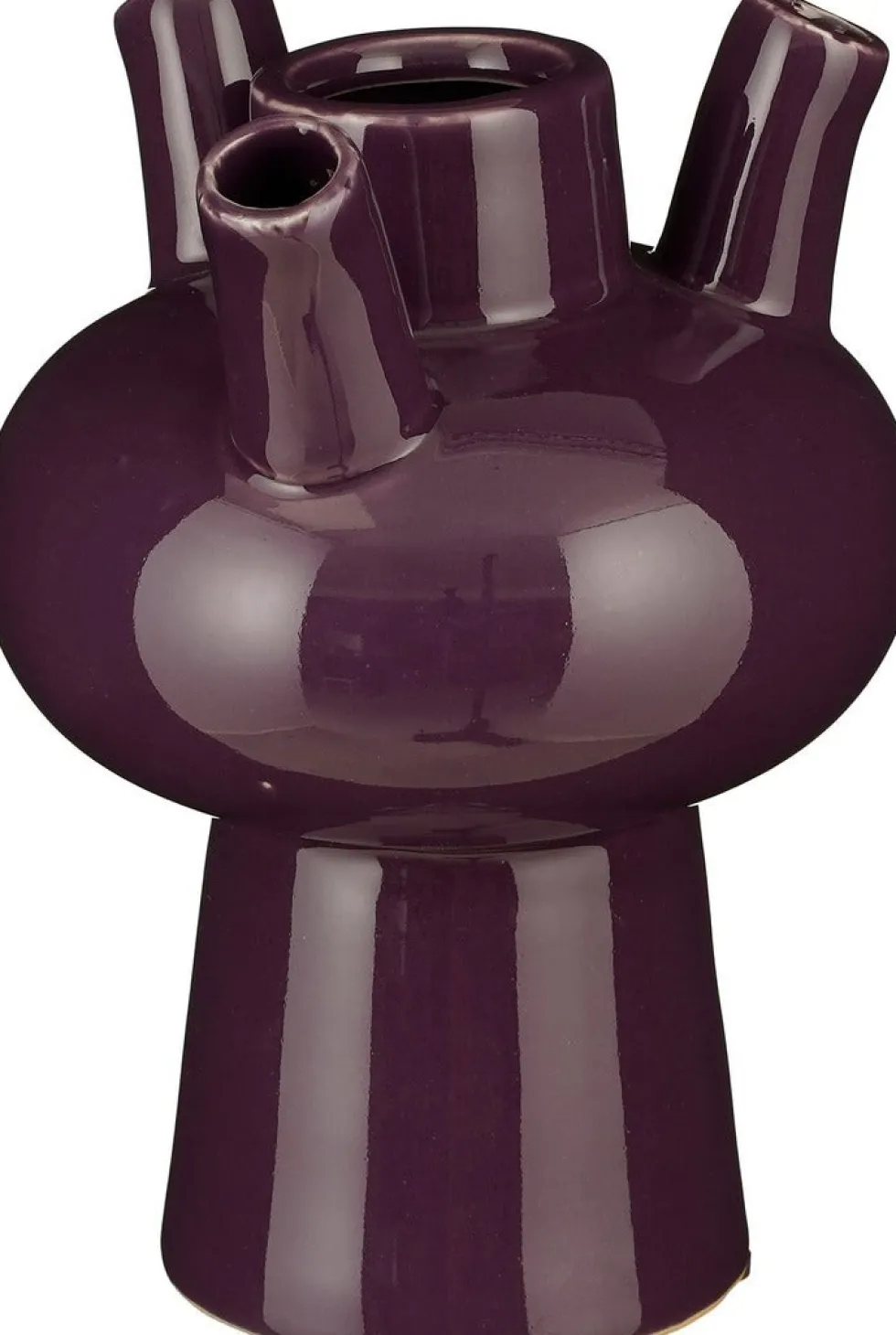 Mica Decorations tulpenvaas Marlijn paars D 13 H 18 cm