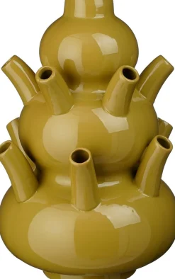 Mica Decorations tulpenvaas Marlijn geel D 28 H 46 cm