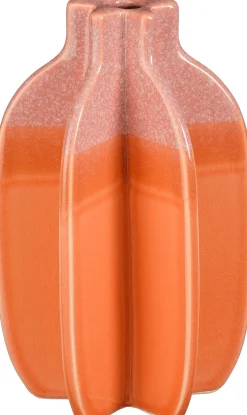 Mica Decorations vaas Aivy roze / oranje D 12,5 H 23,5 cm