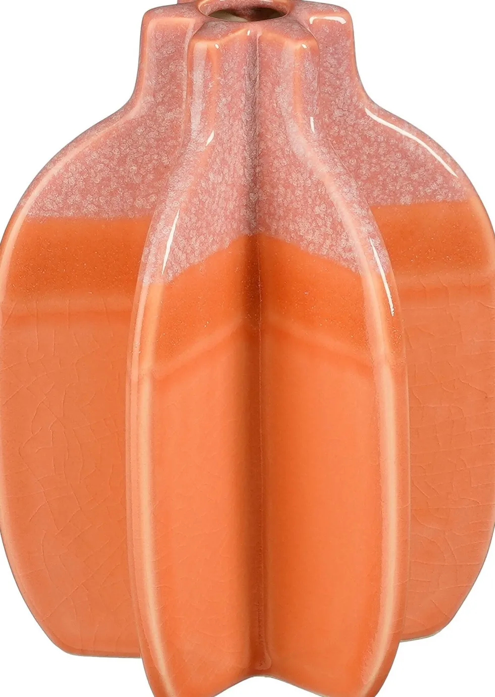 Mica Decorations vaas Aivy roze / oranje D 12 H 19 cm