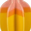 Mica Decorations vaas Aivy roze / geel D 12 H 19 cm