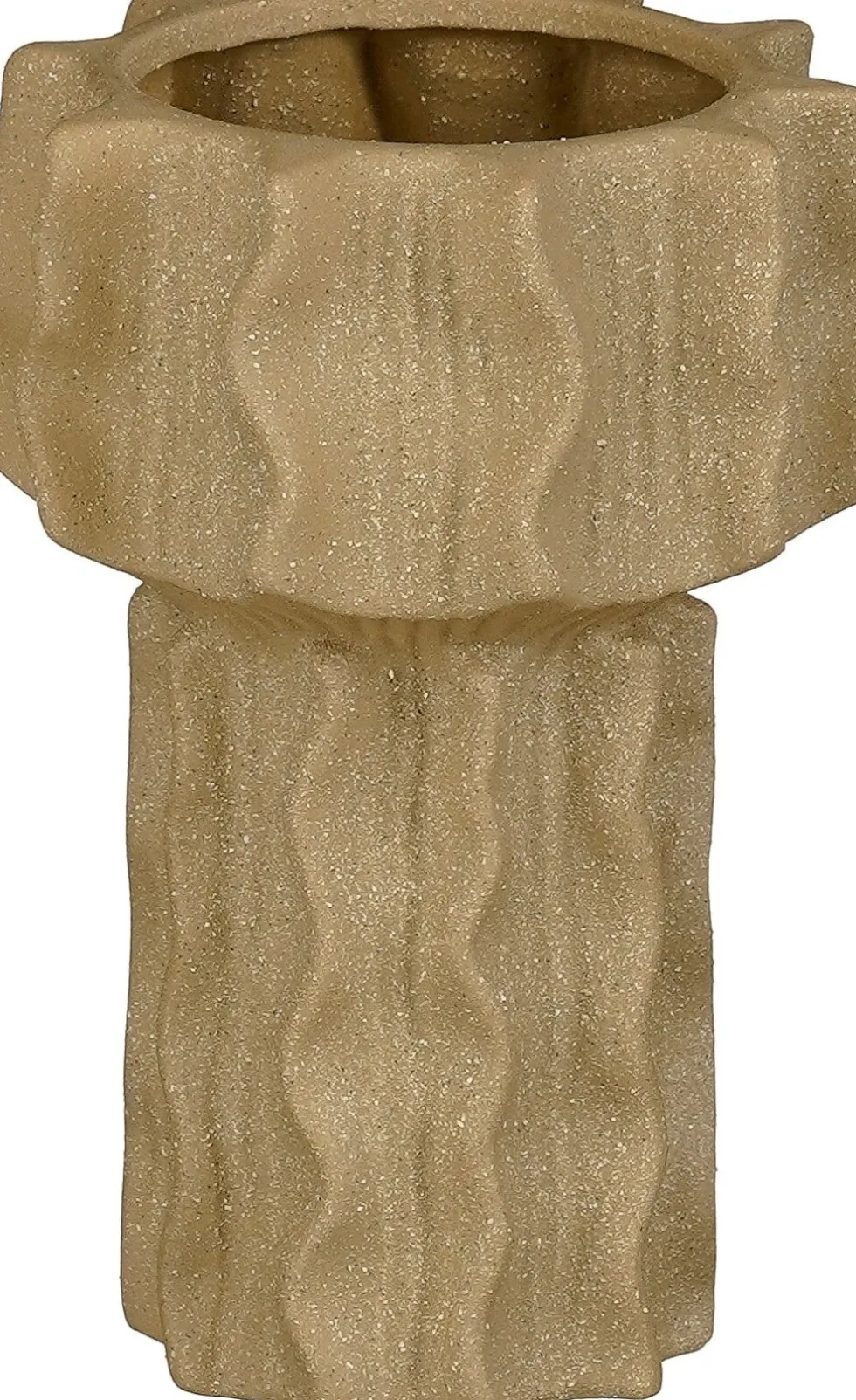 Mica Decorations vaas Alves bruin D 15 H 23 cm
