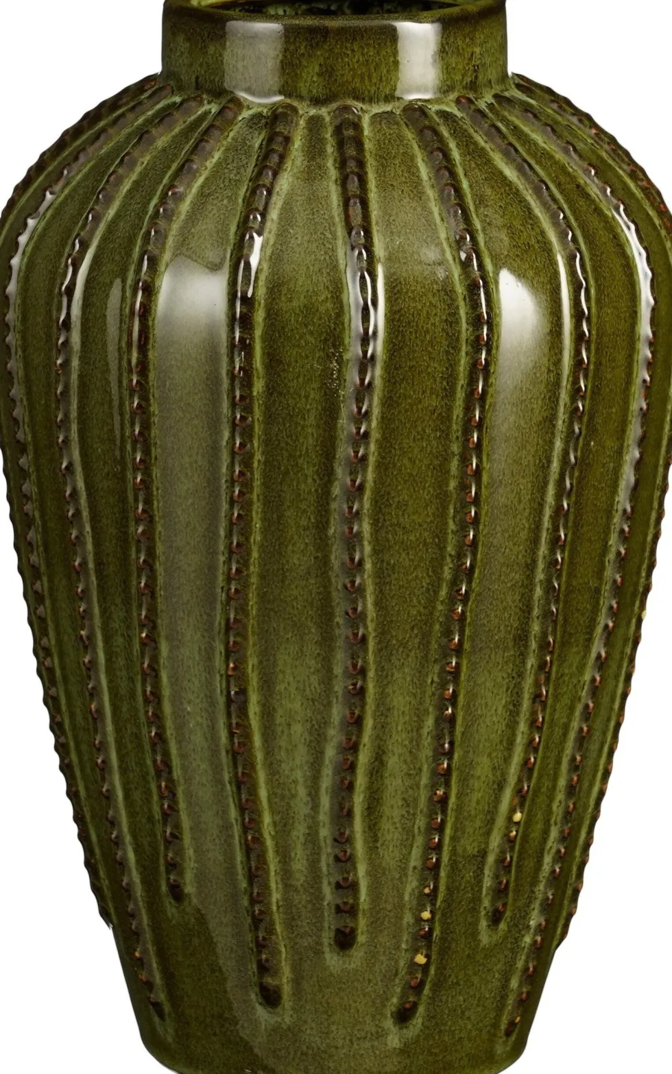 Mica Decorations vaas Cathy groen D 24 H 35 cm