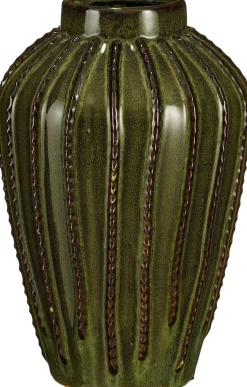 Mica Decorations vaas Cathy groen D 20 H 29 cm