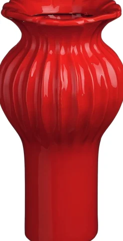Mica Decorations vaas Felipe rood D 16 H 30 cm