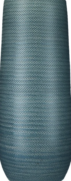 Mica Decorations vaas Gabriel blauw D 24 H 60 cm