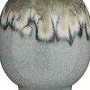 Mica Decorations vaas Helma grijs D 20 H 25 cm