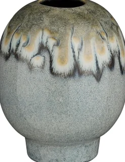 Mica Decorations vaas Helma grijs D 20 H 25 cm