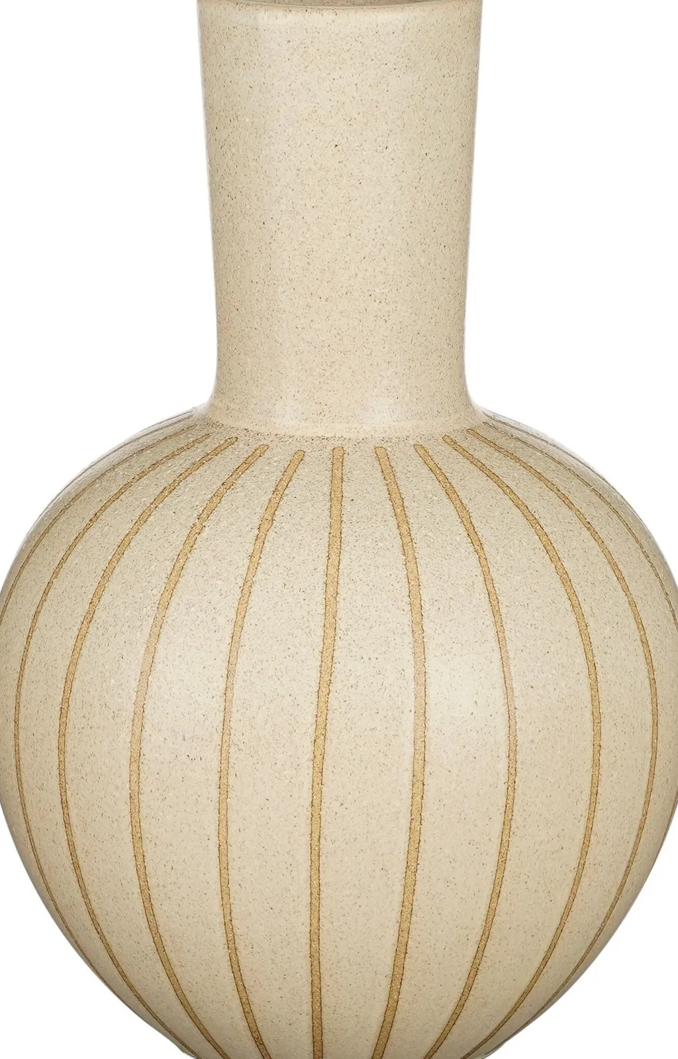 Mica Decorations vaas Holm beige D 27,5 H 42 cm