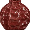 Mica Decorations vaas Ida rood D 18 H 18 cm