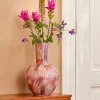 Mica Decorations vaas Javi paars / beige D 52 H 34 cm