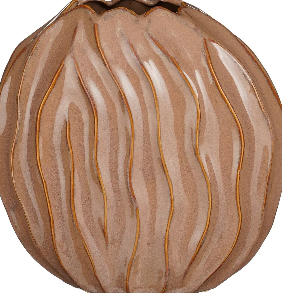 Mica Decorations vaas Jovi bruin 27,5 x 15,5 x 27 cm