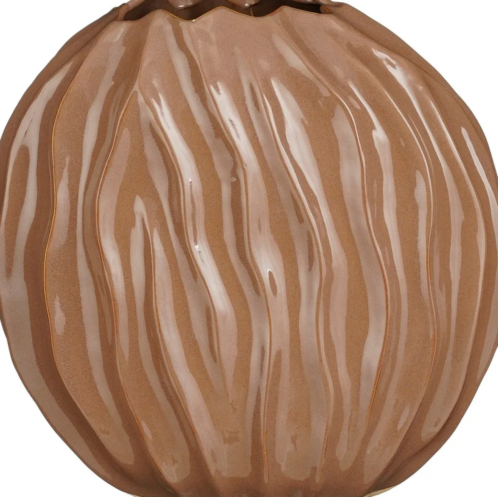Mica Decorations vaas Jovi bruin 35 x 17 x 35 cm