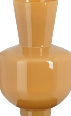 Mica Decorations vaas Judy beige / oranje D 28 H 45 cm