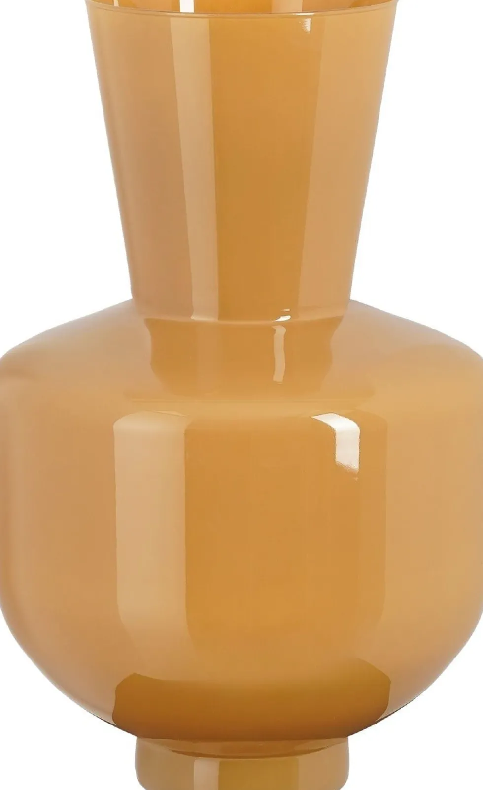Mica Decorations vaas Judy beige / oranje D 28 H 45 cm