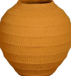Mica Decorations vaas Kato bruin D 27 H 26 cm