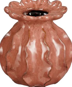 Mica Decorations vaas Marly bruin D 12,5 H 14 cm