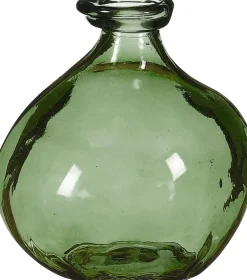 Mica Decorations vaas Organic groen D 16 H 18 cm
