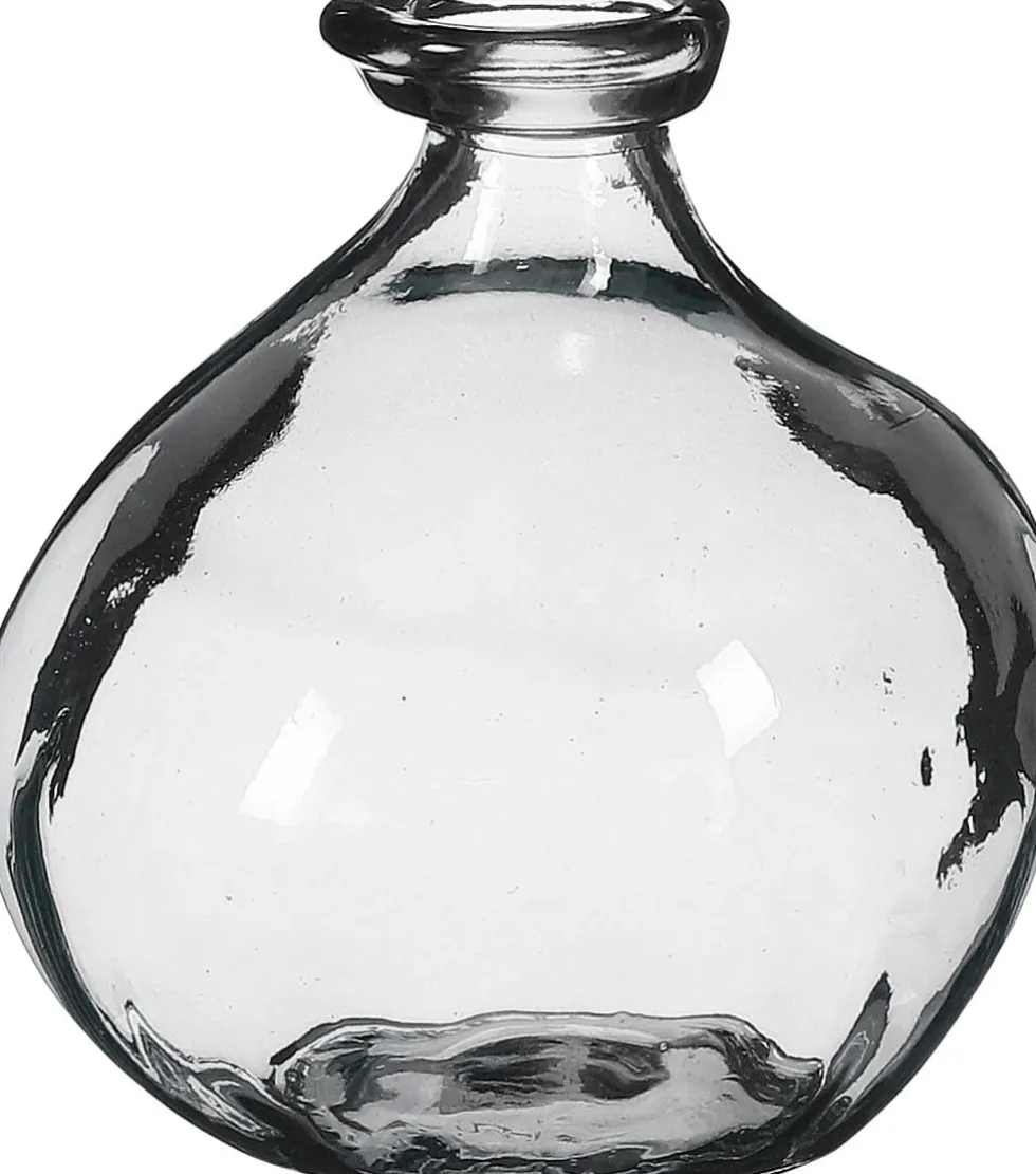 Mica Decorations vaas Organic transparant D 16 H 18 cm