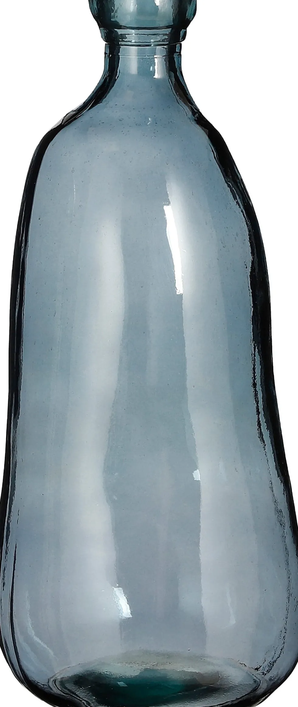 Mica Decorations vaas Organic blauw D 22 H 51 cm